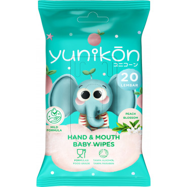 Yunikon Hand & Mouth Baby Wipes 20s