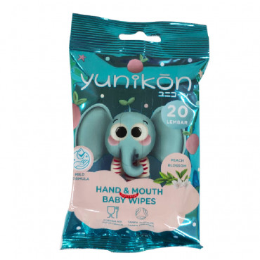 Yunikon Hand & Mouth Baby Wipes 20s