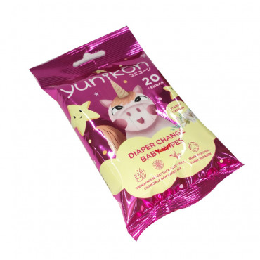 Yunikon Diaper Change Baby Wipes 20s