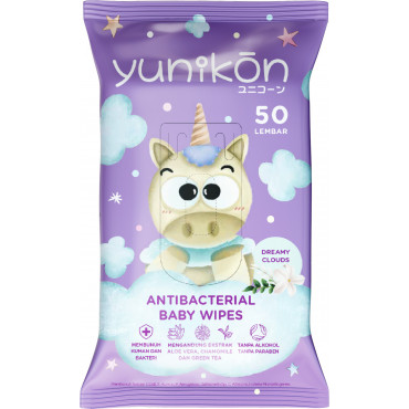 Yunikon Antibacterial Baby Wipes 50s