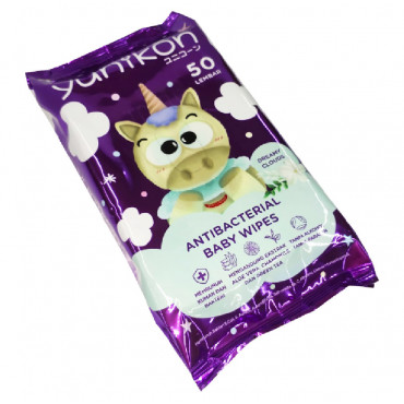 Yunikon Antibacterial Baby Wipes 50s